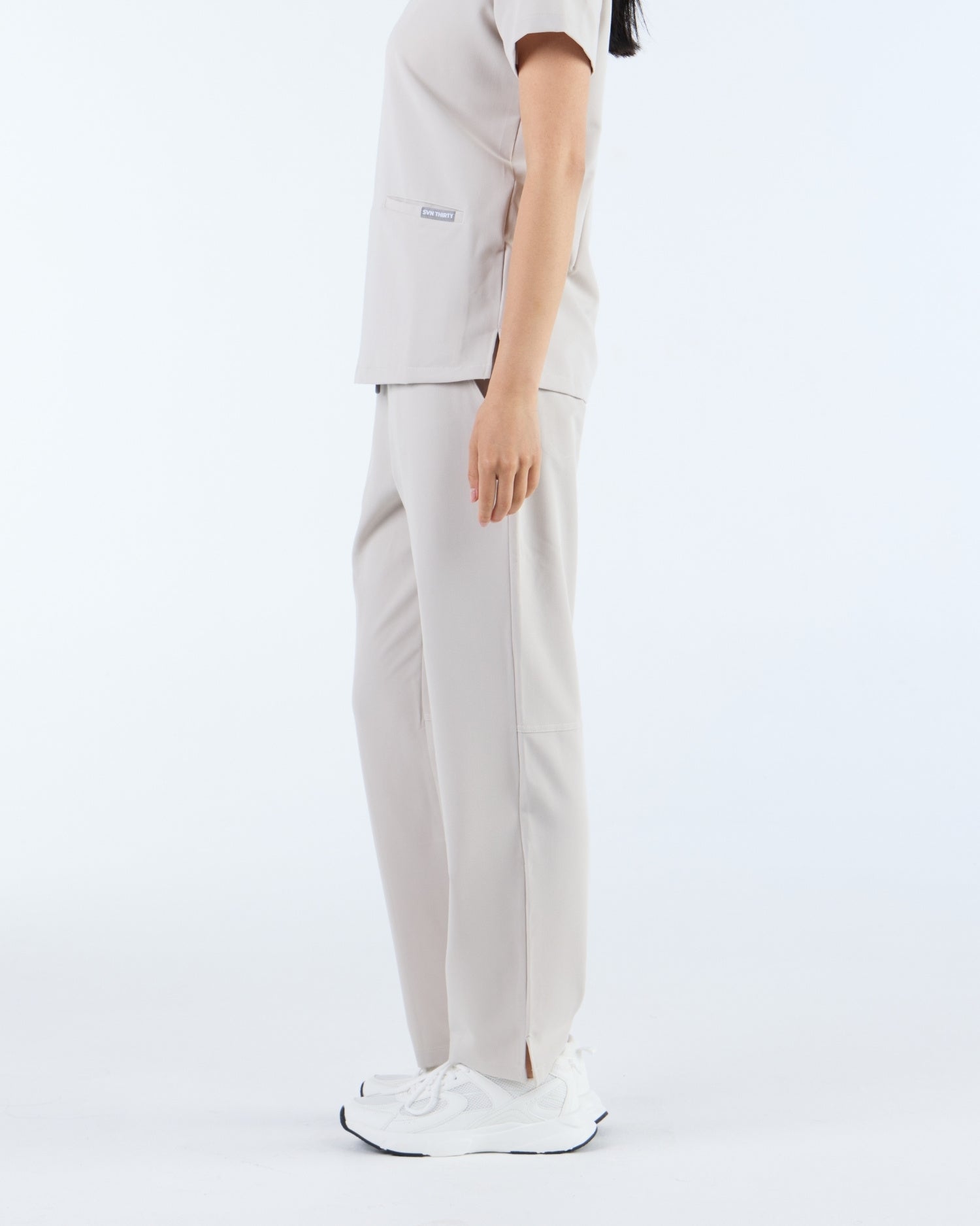 Straight Leg Scrub Pants Silk Sand
