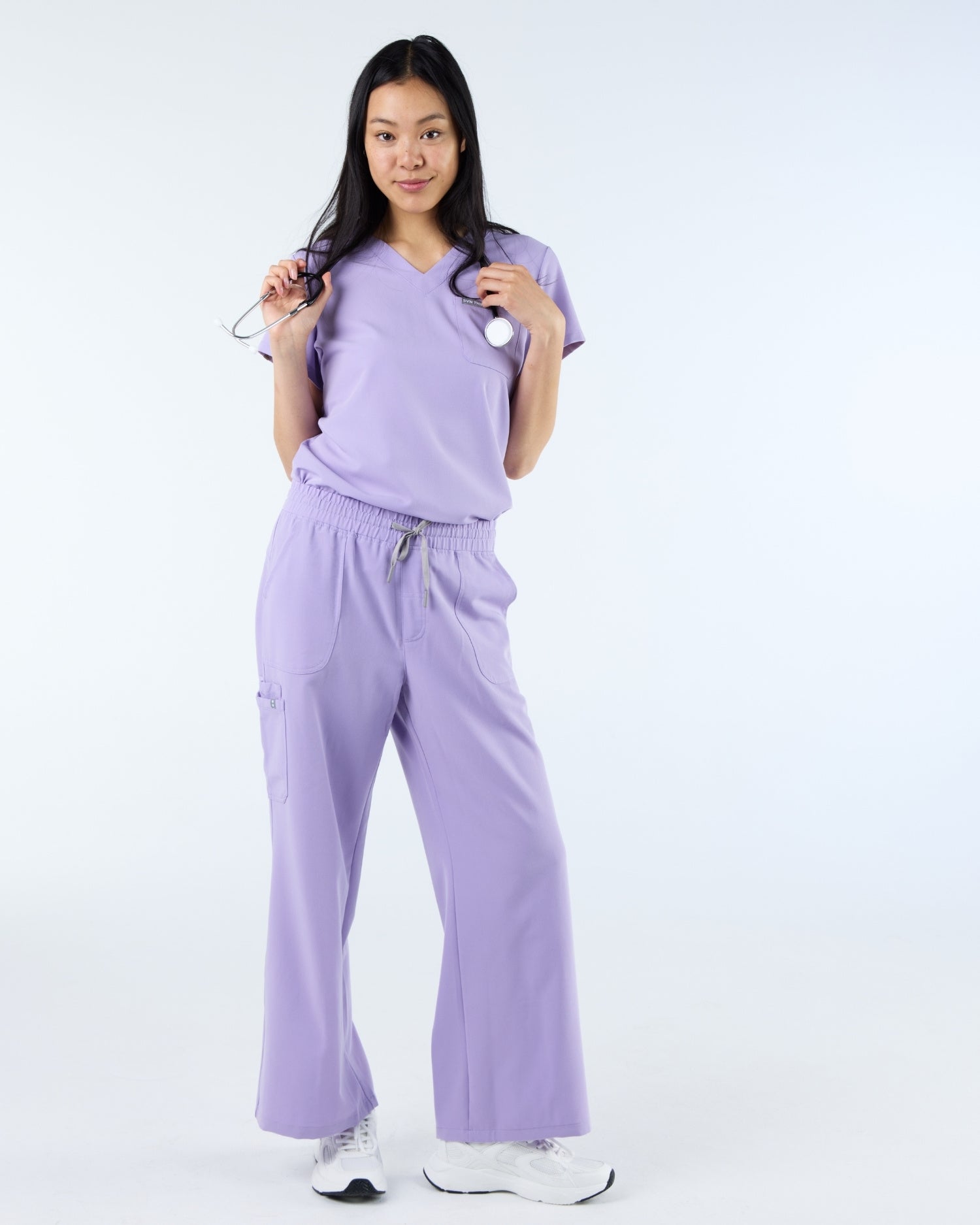 Tuck-In Scrub Top Dusky Lilac