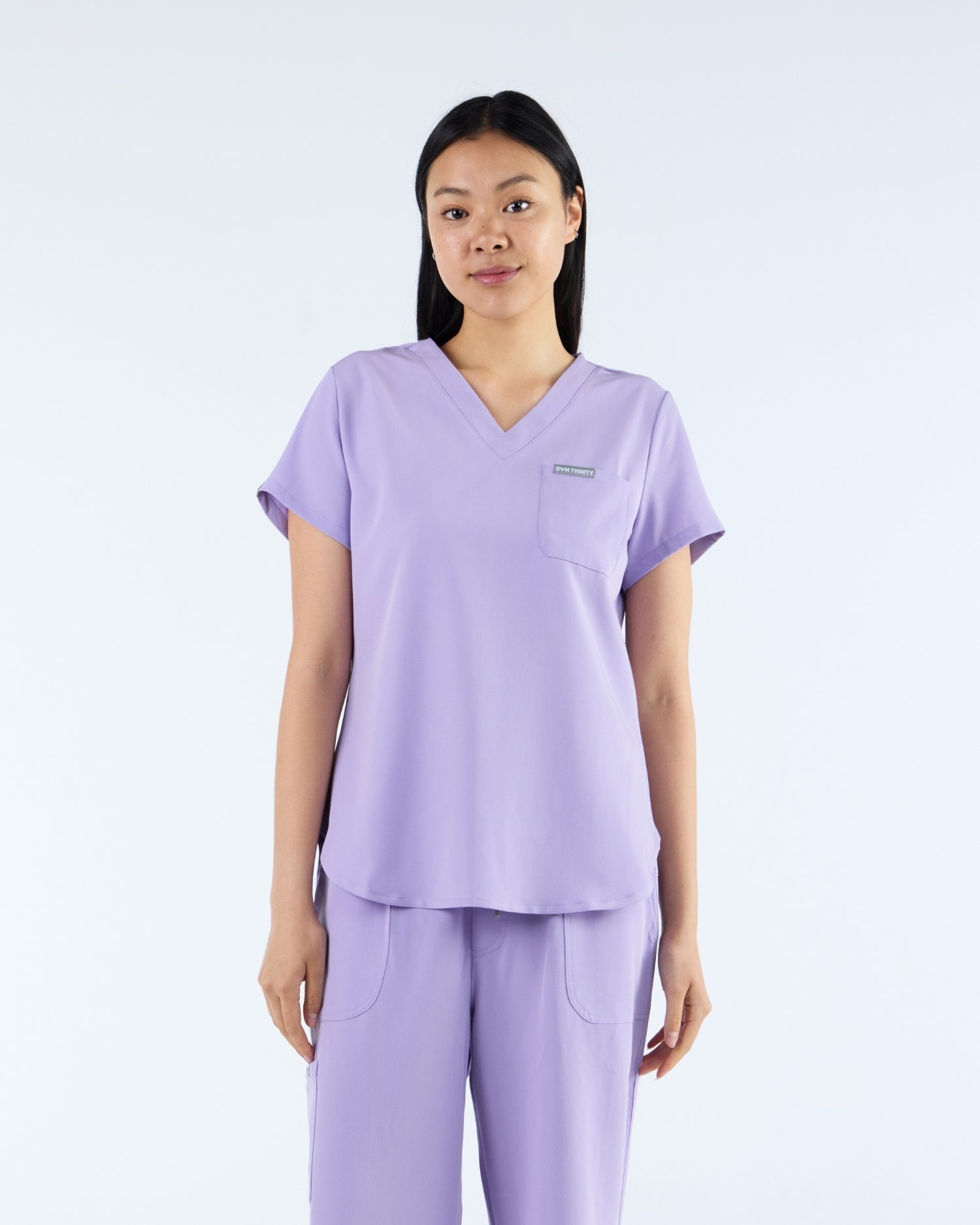 Tuck-In Scrub Top Dusky Lilac