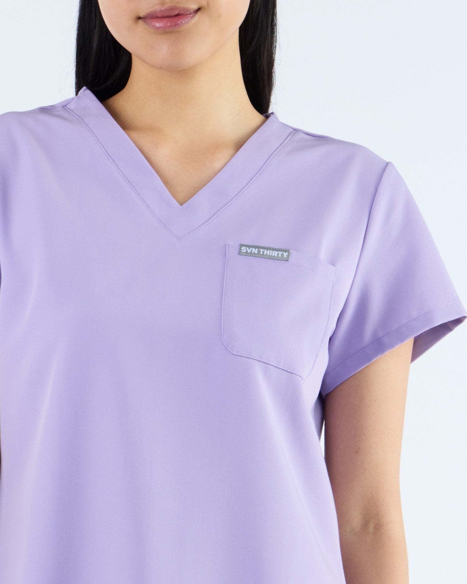 Tuck-In Scrub Top Dusky Lilac