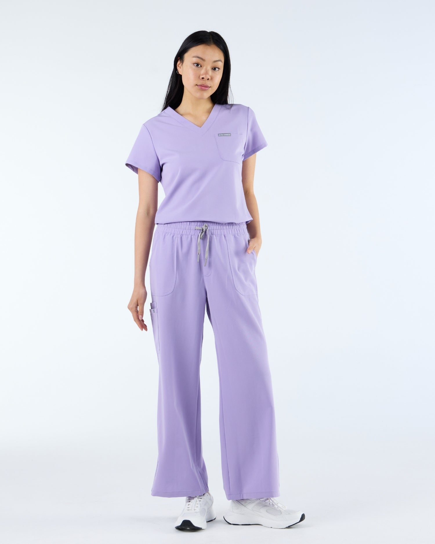 Tuck-In Scrub Top Dusky Lilac