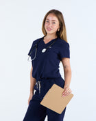 Tuck-In Scrub Top Nightfall Navy