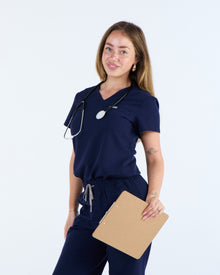 Tuck-In Scrub Top Nightfall Navy
